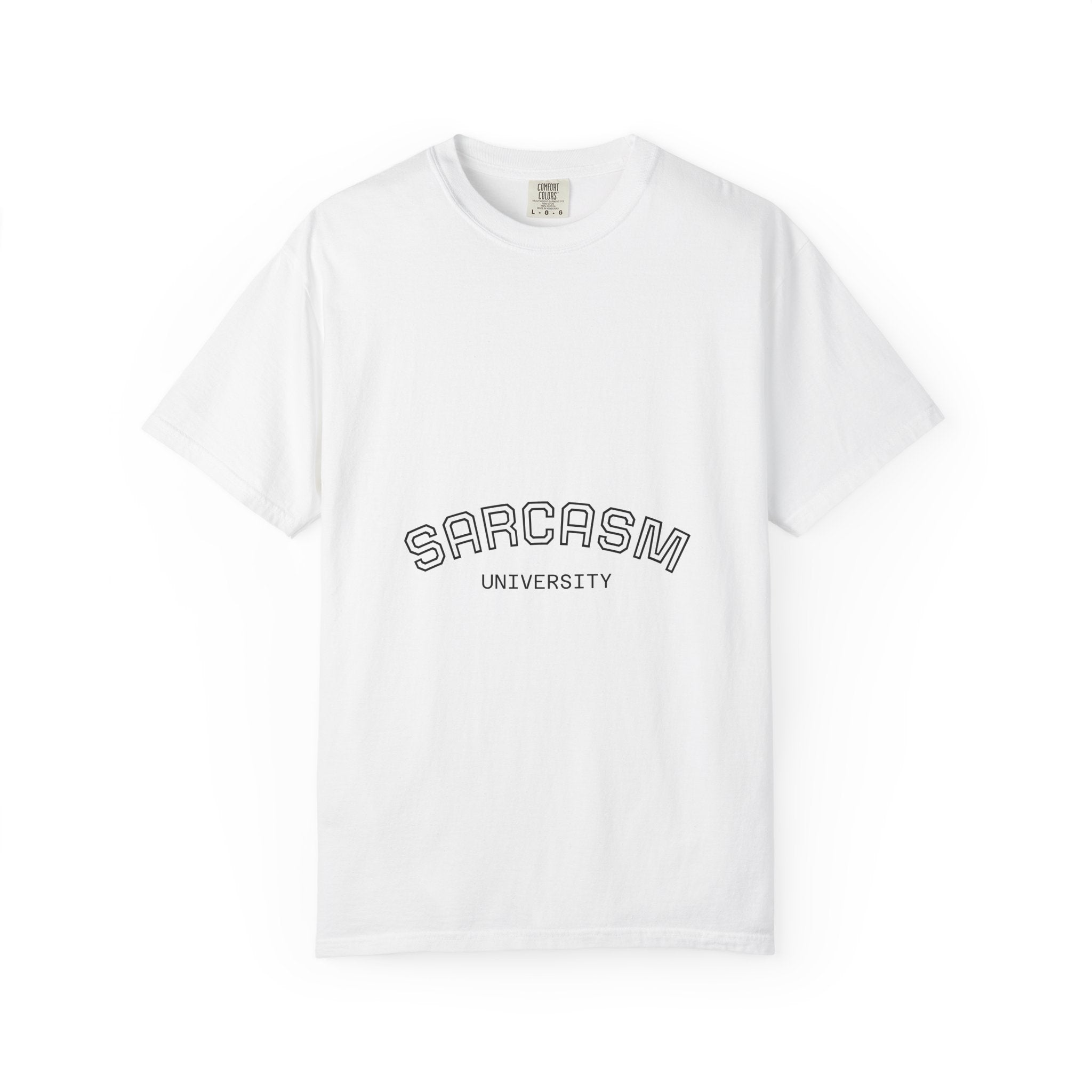 Sarcasm University T-Shirt – Funny Collegiate Graphic Tee