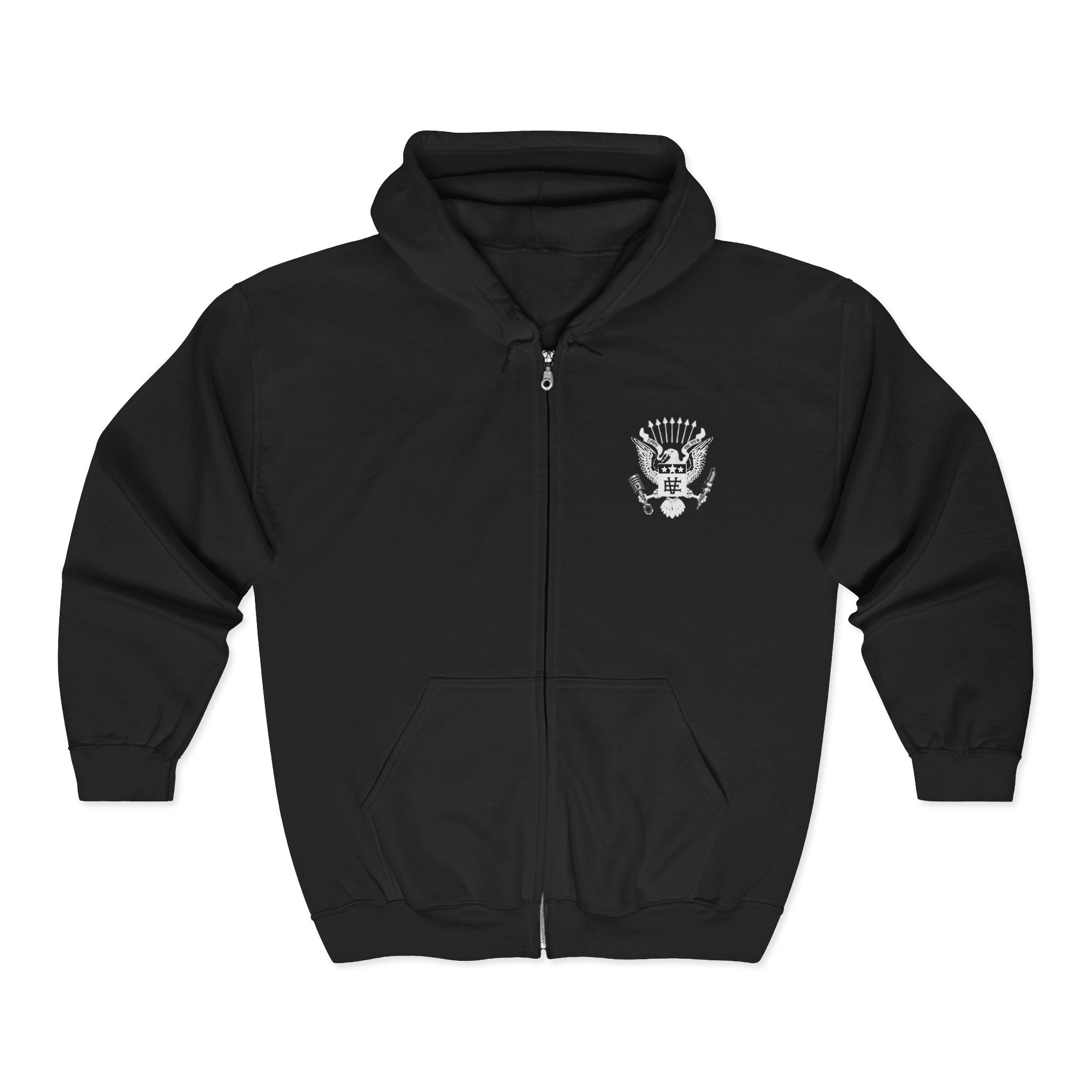 Ramones-Style 'ADHD • Boards • Bikes • Caffeine' Zip Hoodie