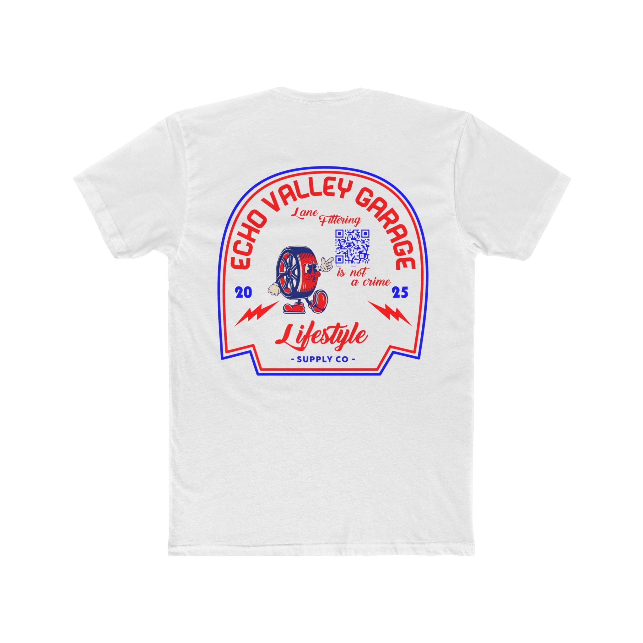 Angry Wheelie Vintage Logo Tee